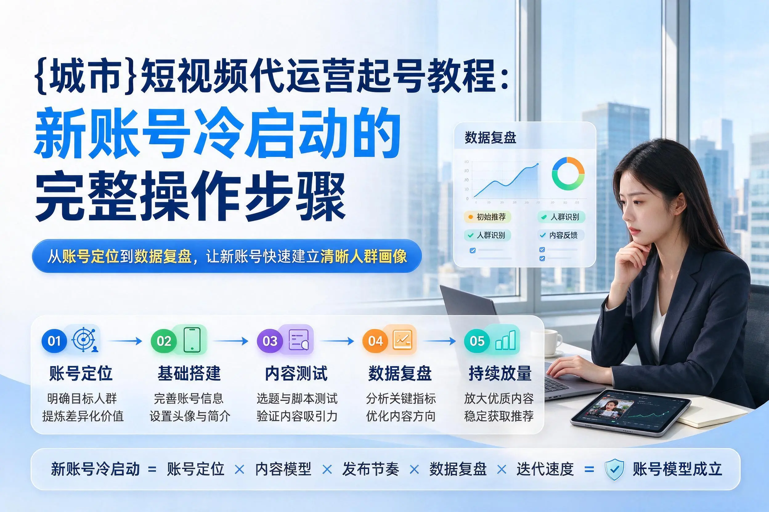 佳木斯短视频代运营起号教程：新账号冷启动的完整操作步骤