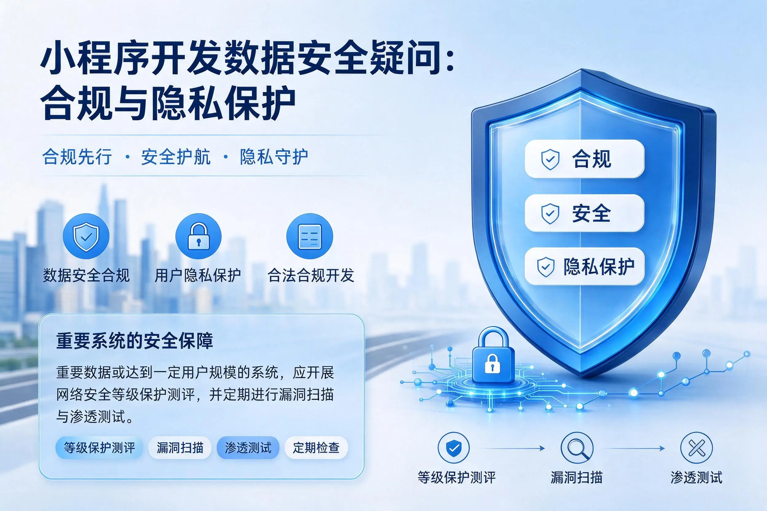佳木斯小程序开发数据安全疑问:合规与隐私保护