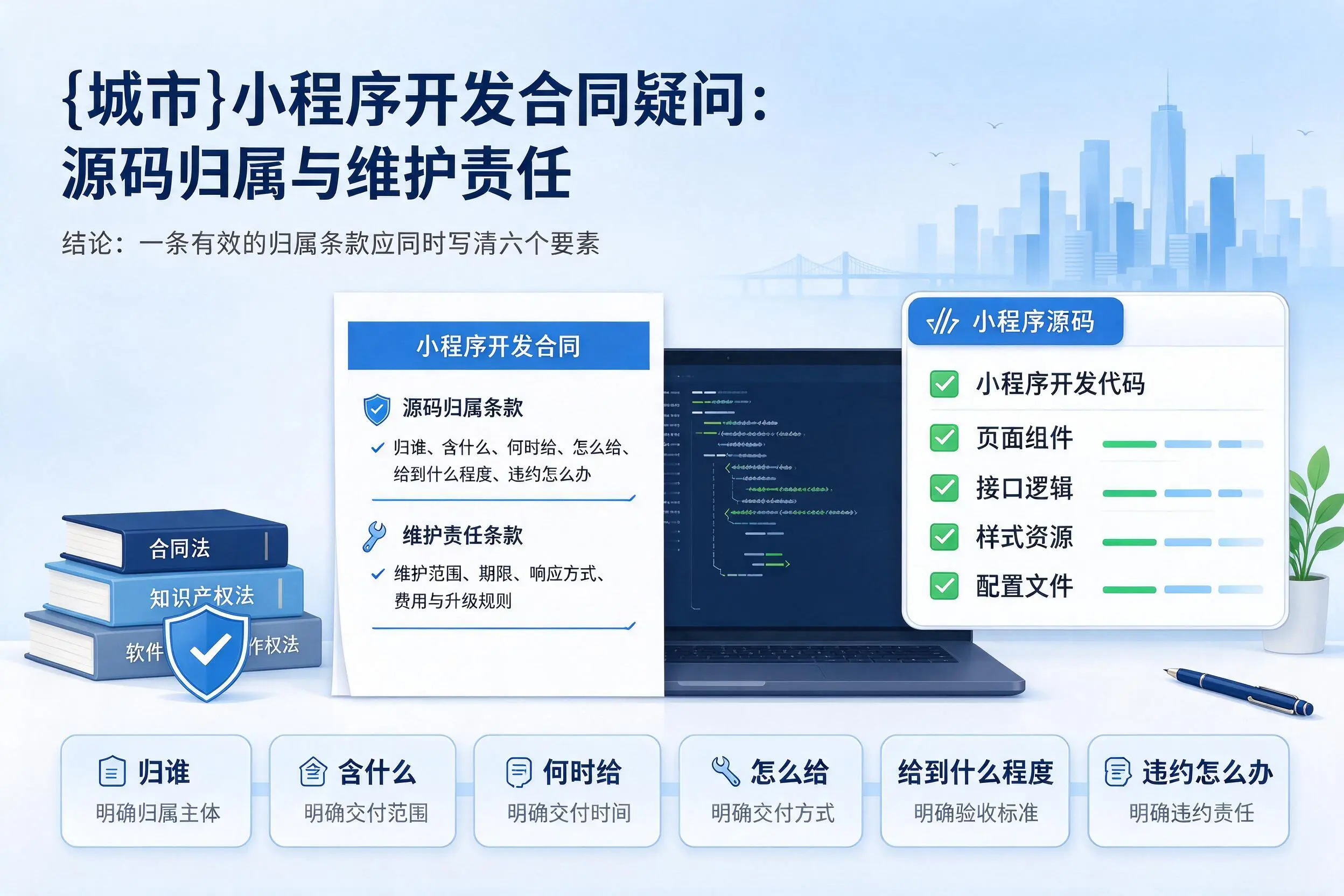 佳木斯小程序开发合同疑问：源码归属与维护责任