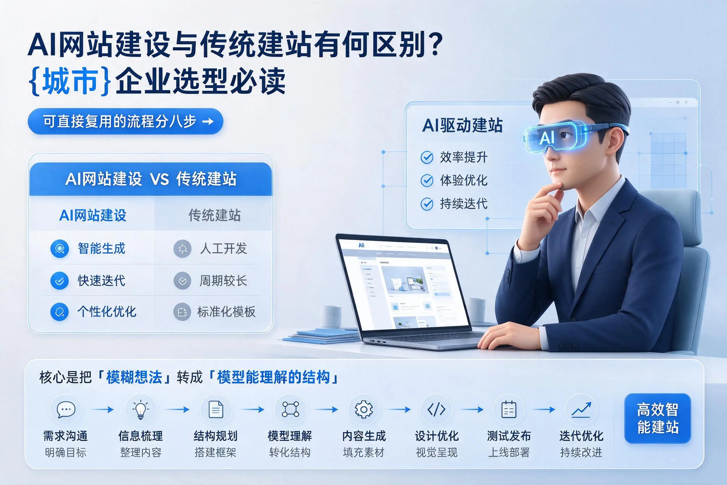 AI网站建设与传统建站有何区别？佳木斯企业选型必读