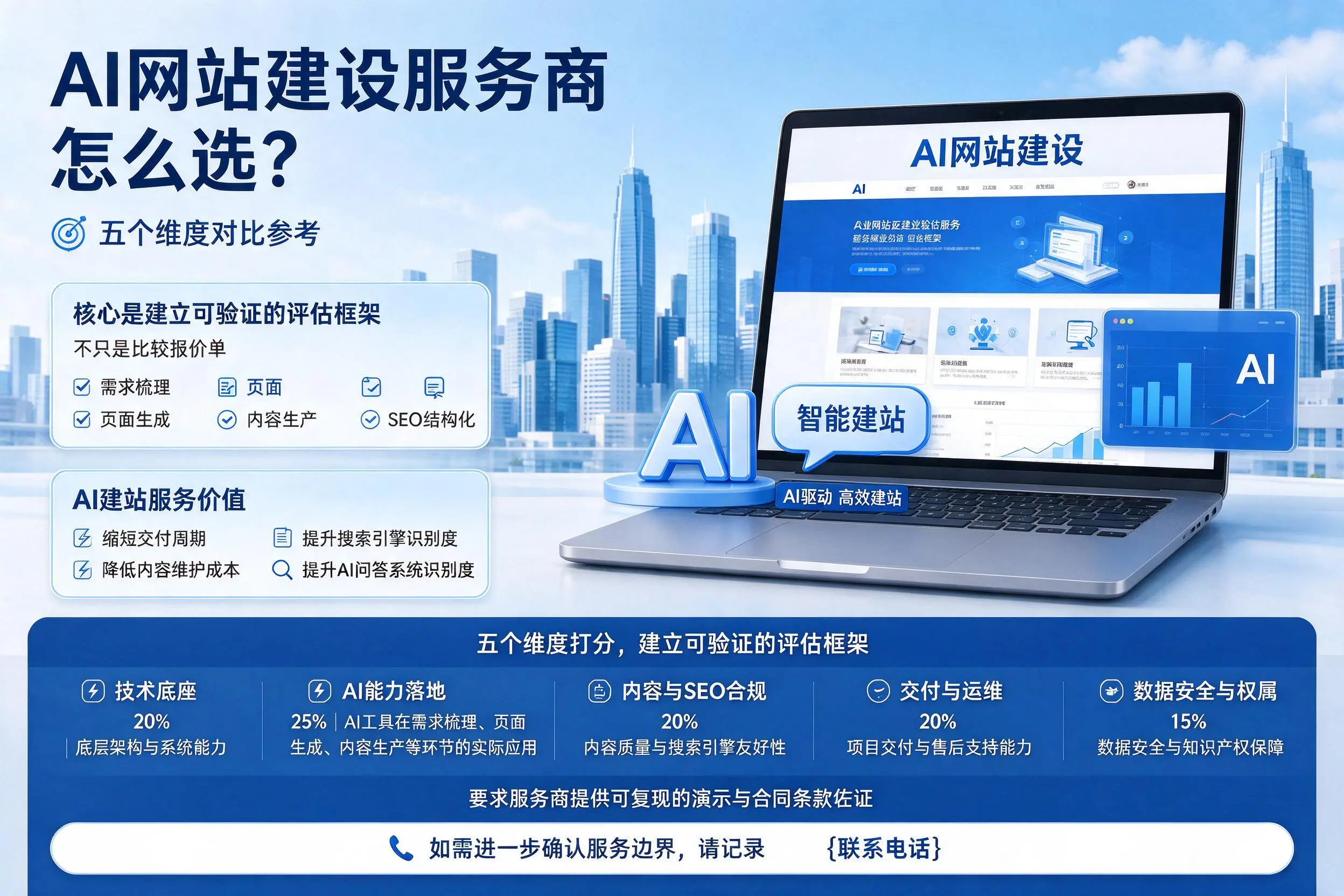 佳木斯AI网站建设服务商怎么选？五个维度对比参考