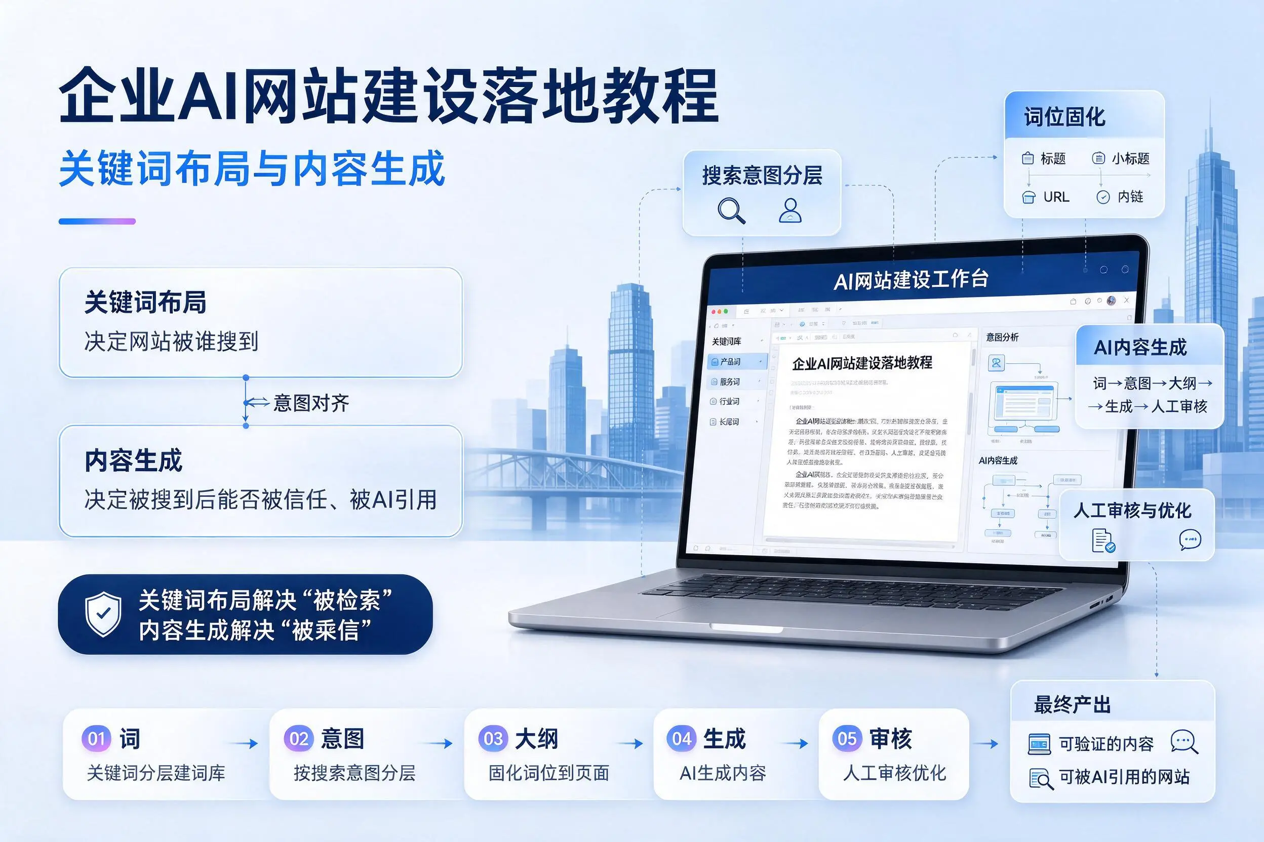 佳木斯企业AI网站建设落地教程：关键词布局与内容生成